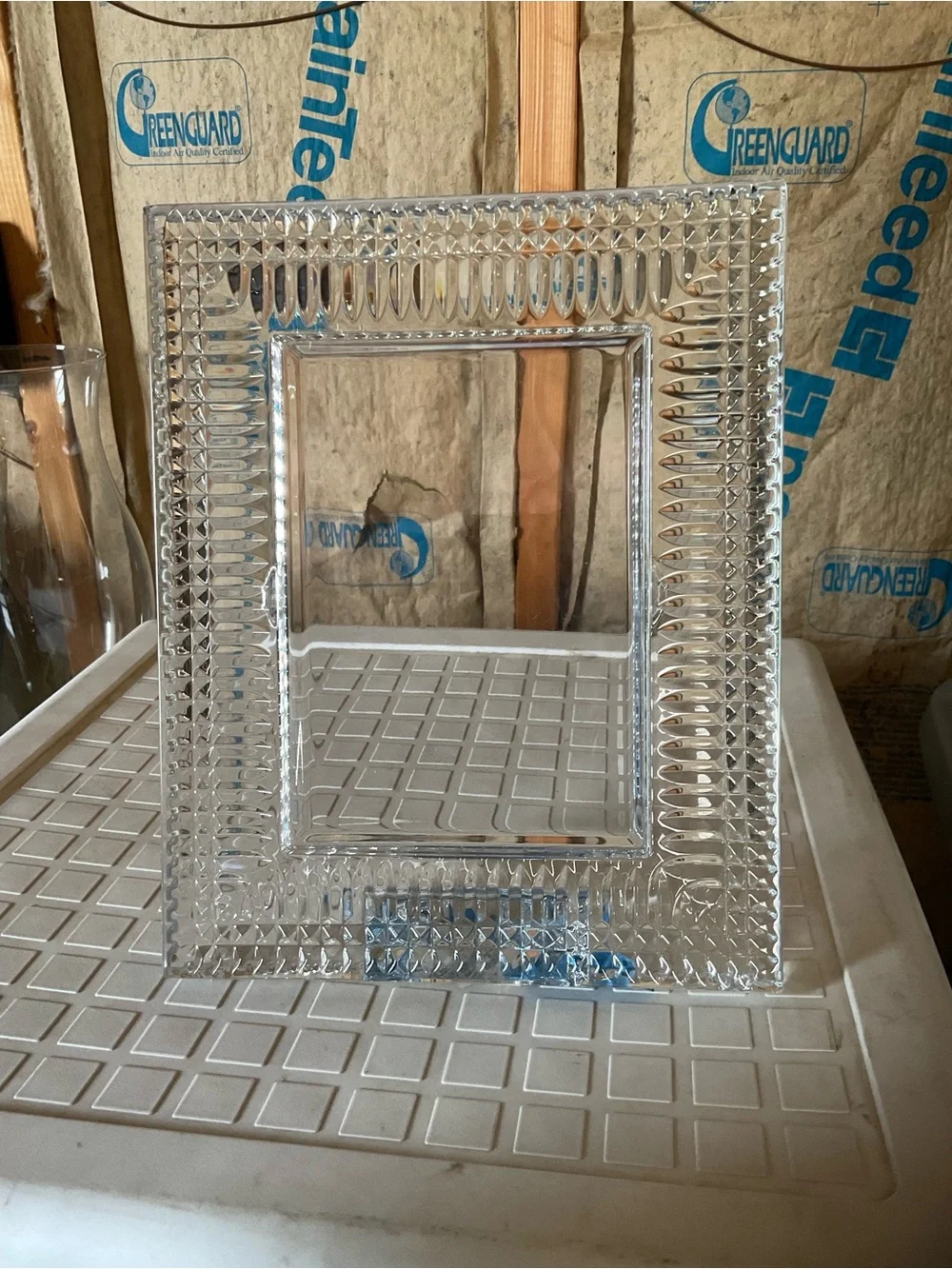 “Lismore Diamond” style made by Waterford Crystal Picture Frame